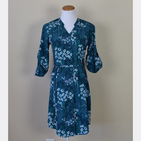 41 Hawthorn Dresses & Skirts - Stitch Fix 41 Hawthorn Floral Cristen Button Front Shirt Dress XS